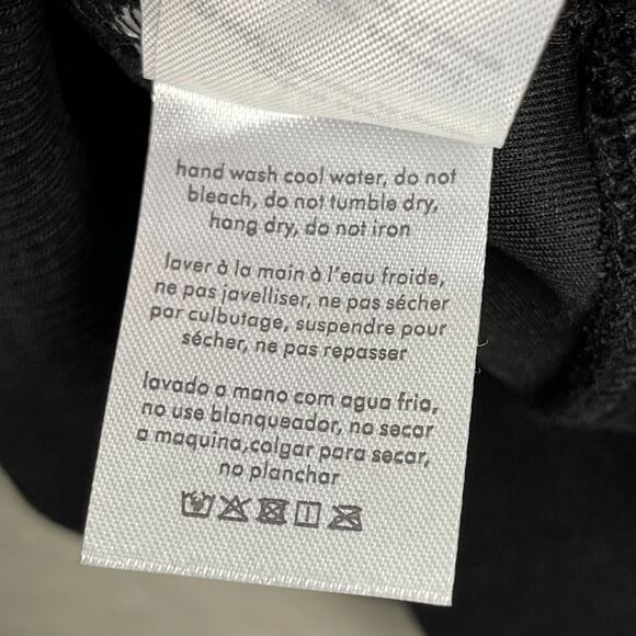 We Wore What Balloon Sleeve Crew Neck Sweatshirt Black XS NWT Oversized Lounge - Picture 12 of 16